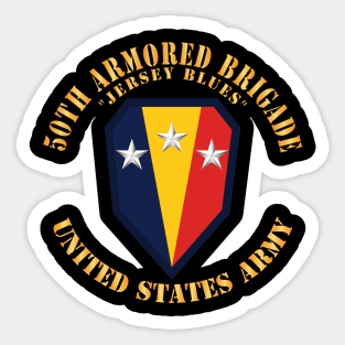 50th Armored Brigade- Jersey Blues - SSI - US Army X 300 Sticker